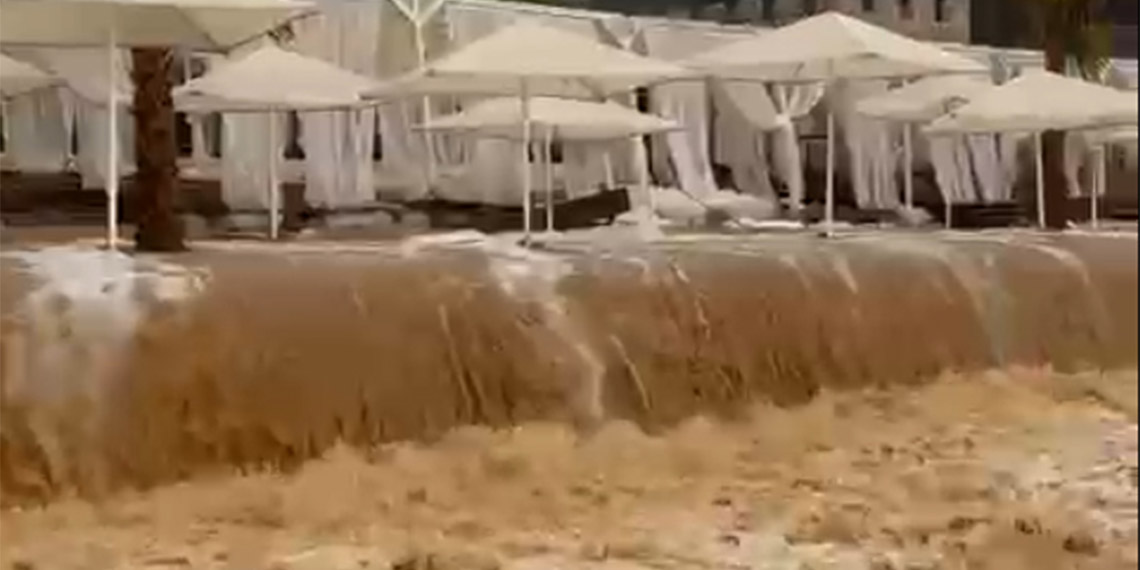 Keşan'da sel; Sakın dışarı çıkmayın