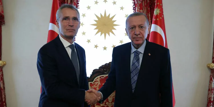 Erdoğan nato genel sekreteri'ni kabul etti