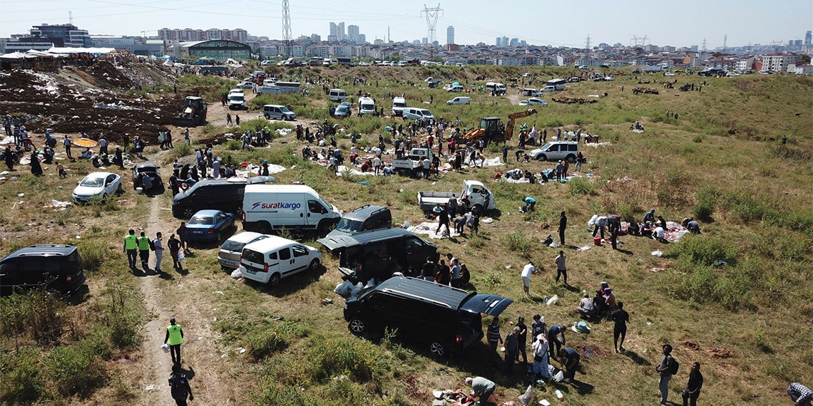 Esenyurt'ta boş arsalar kesimhaneye döndü