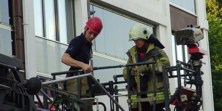 Kafasını plastik kutuya sıkıştıran kedi kurtarıldı