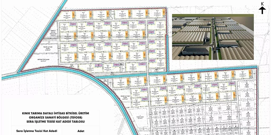 İzmir kınık tarıma dayalı i̇htisas bitkisel üretim organize sanayi bölgesi'nin (tdi̇osb), genel yerleşim planı ve üst yapı modül projeleri onaylandı.