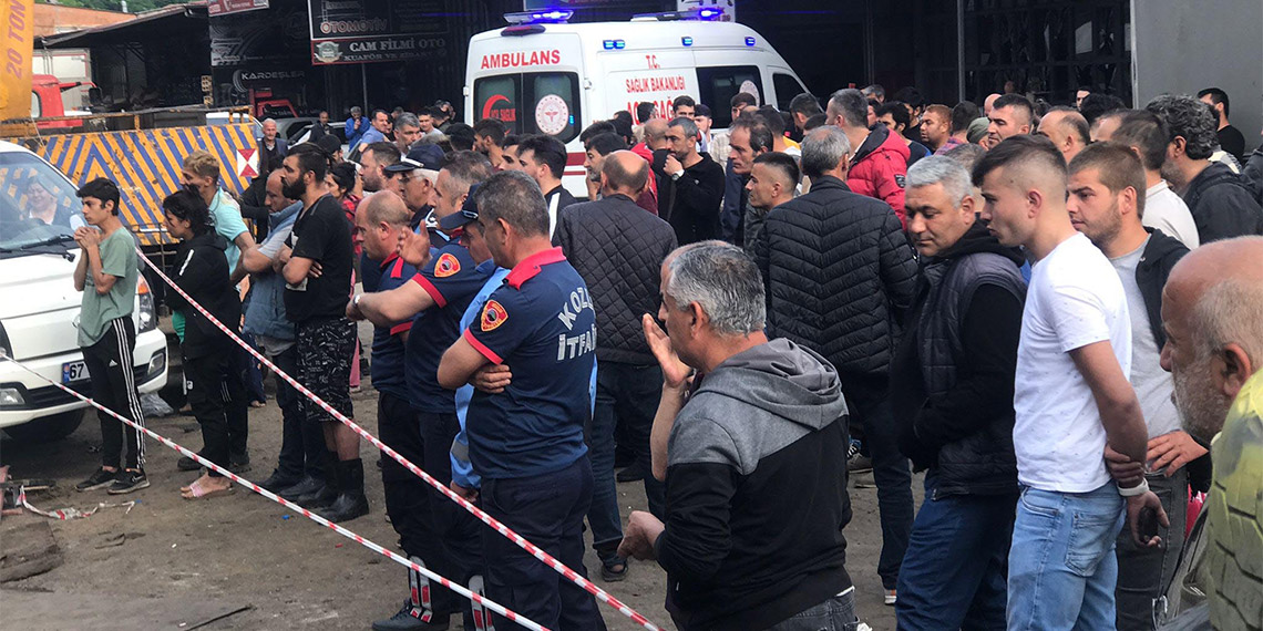 Kozlu sanayi sitesinde oksijen tüpü patladı; 1 ölü