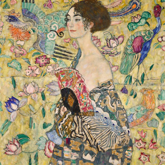 Gustav Klimt'in Yelpazeli Kadın portresi 85.3 milyon sterline satıldı