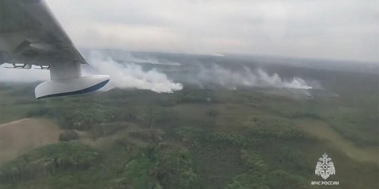 Rusya'nın güneyinde orman yangını