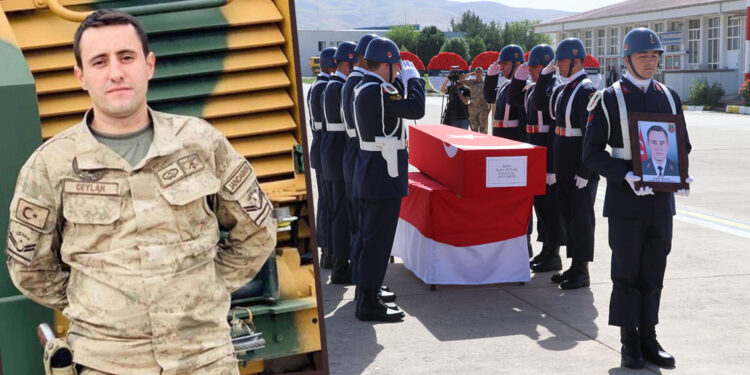 Şehit Aydın Ceylan'ın cenazesi Çanakkale'ye uğurlandı