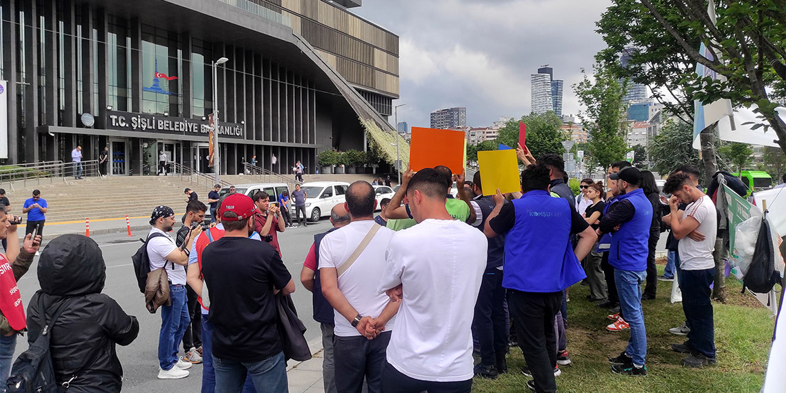 Komşu Kart Projesi işçilerinden eylem