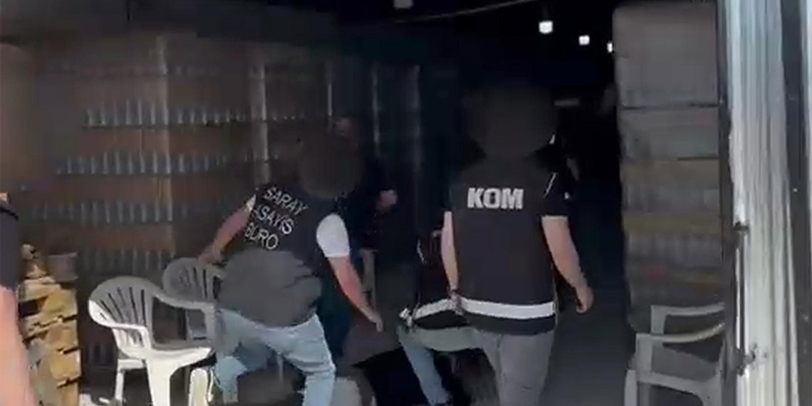 Sahte içki üretimi yapılan çiftliğe baskın; 6 gözaltı