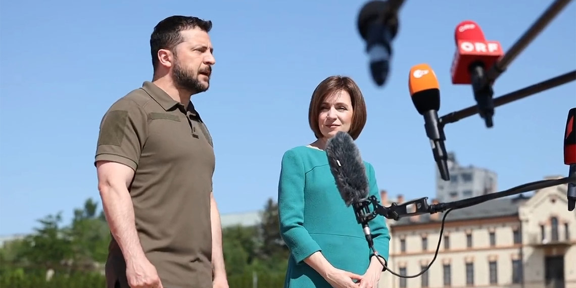 Avrupa Birliği Siyasi Topluluğu’nun ikinci toplantısına katılmak üzere Ukrayna Devlet Başkanı Volodimir Zelenski Moldova'ya geldi.