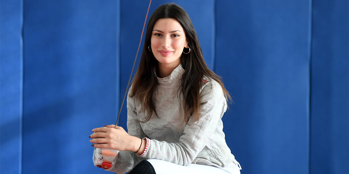 Samsun'da yapılan yetenek taramasında keşfedilen ve eskrimde Avrupa şampiyonluğu, dünya ikinciliği gibi başarılar elde eden Nisanur Erbil (20), hedefinin olimpiyat madalyası kazanmak olduğunu söyledi.