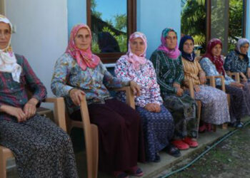 7 kız kardeş, bahçelerinde çiçek yetiştirip satıyor