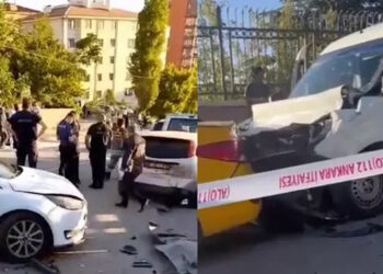 Ankara'da 10 aracın karıştığı zincirleme kaza