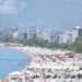 Antalya sahillerinde sıcak hava yoğunluğu