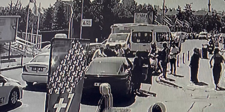 Beşiktaşlı Umut Meraş'ın yaptığı kaza kamerada