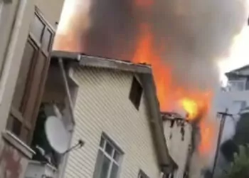 Beykoz'da bina yangını