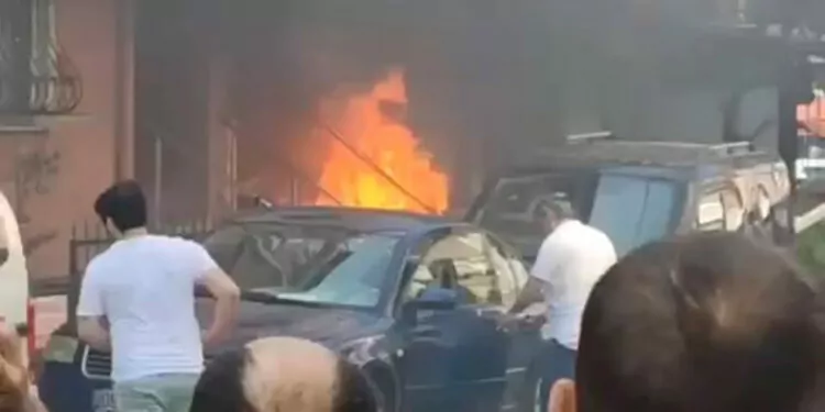 Çekmeköy'de doğal gaz patlaması