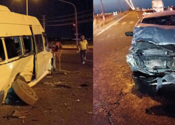 Cezaevi servis minibüsü ile otomobil çarpıştı: 12 yaralı
