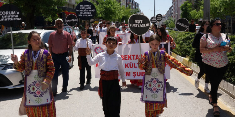 Çorum olaylarında hayatını kaybedenler için anma
