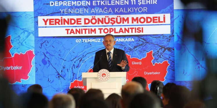 Deprem bölgesi için 'Yerinde Dönüşüm' projesi