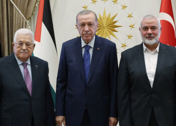 Erdoğan, Filistin Devlet Başkanı'nı kabul etti