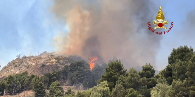 İtalya'nın güneyinde orman yangınları devam ediyor