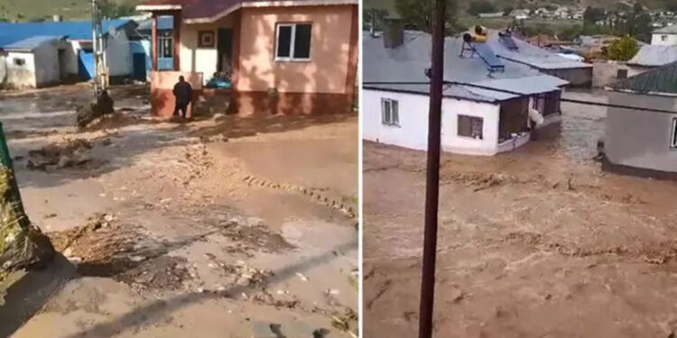 Kayseri'de sağanak sele neden oldu