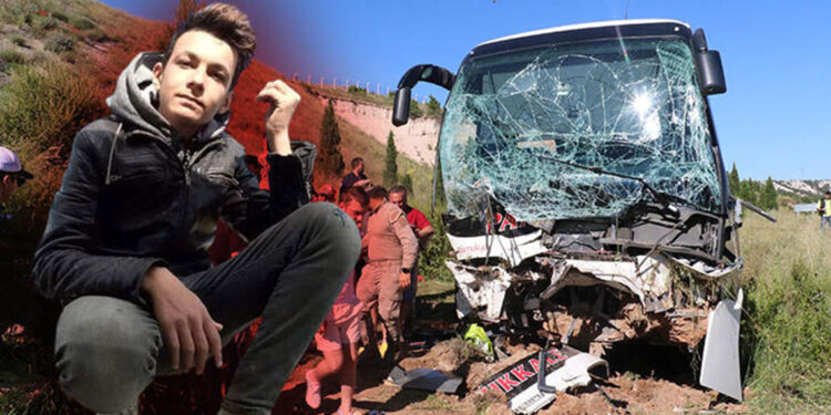 Kazada yaralanan muavin Yasin, hayatını kaybetti