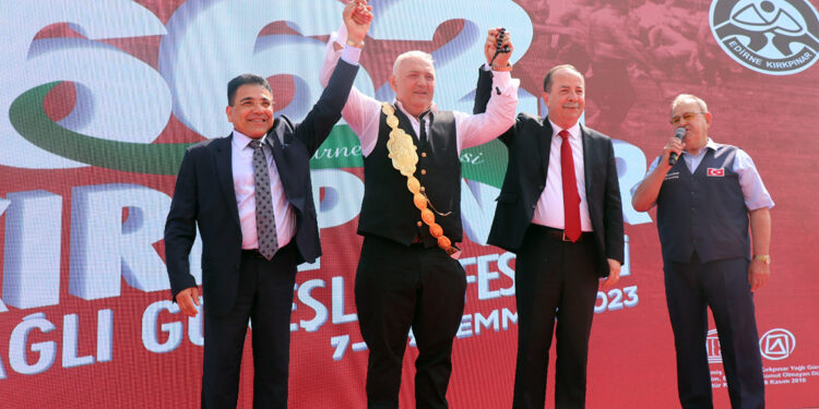 Kırkpınar'da geleneksel 'ağa karşılama' töreni yapıldı