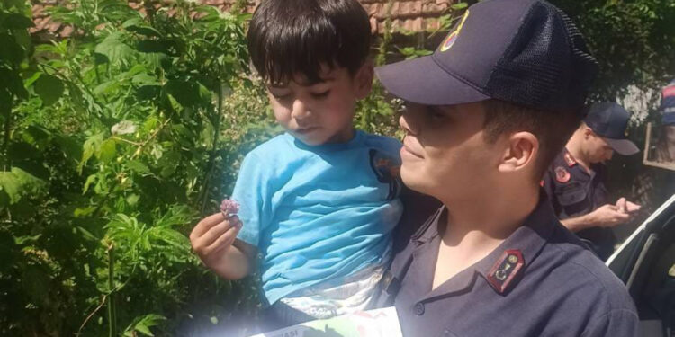 Köyde kaybolan Zeyid, 4 saatte bulundu