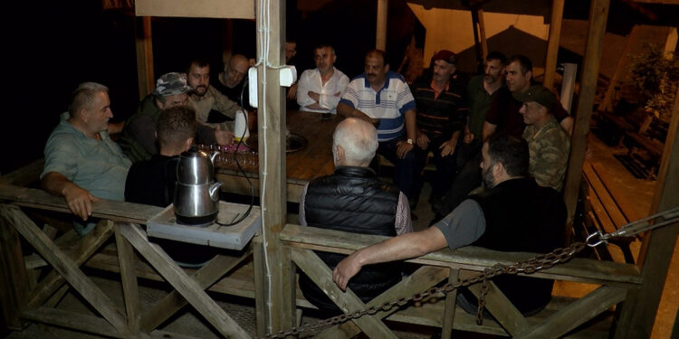 Köye inen ayılara 'devriye'li önlem