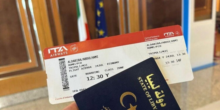 Libya Başbakanı, Roma-Trablus biletini paylaştı