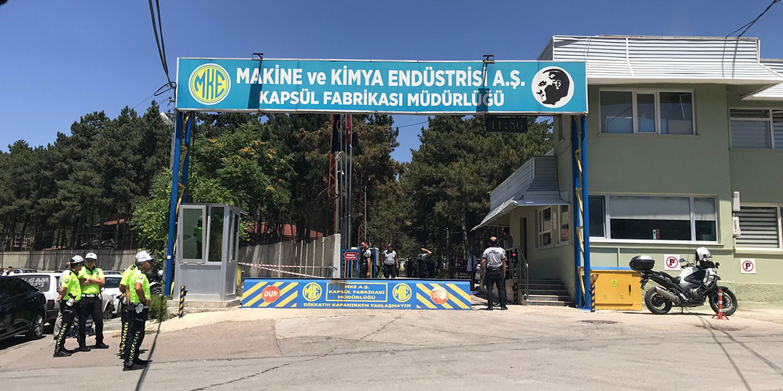 MKE'nin kapsül fabrikasında patlama