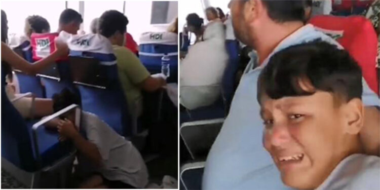 Marmara Denizi'nde fırtınaya yakalandılar