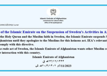 İsveç'in Afganistan'daki faaliyetleri askıya alındı
