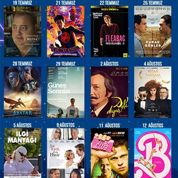 Akmerkez'de açık hava sinema gösterimleri başlıyor