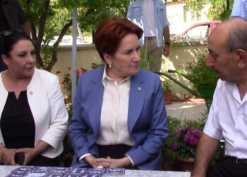 Akşener, imamın darbettiği ilçe başkanını ziyaret etti