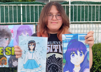 Ada Nur Çelik, anime çizimlerini sergiledi