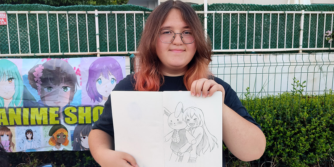Ada Nur Çelik, anime çizimlerini sergiledi