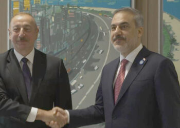 Hakan Fidan İlham Aliyev ile bir araya geldi