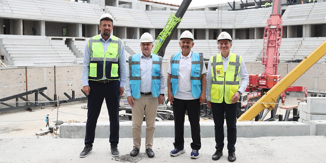 Abdi İpekçi Spor Kompleksi inşaatında inceleme