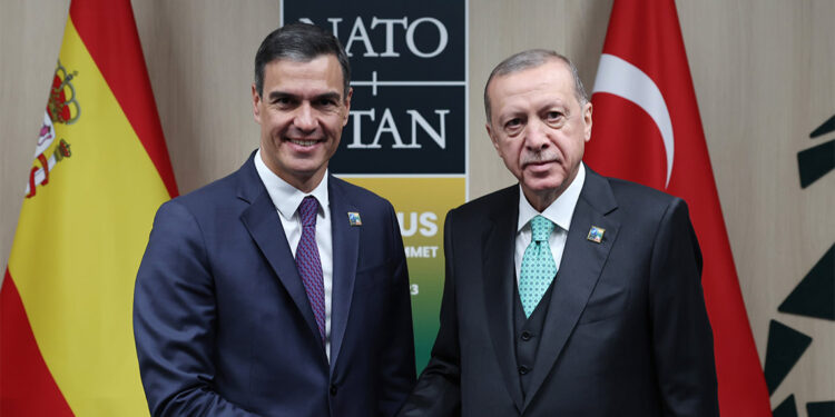 Erdoğan, İspanya Başbakanı Pedro Sanchez ile görüştü