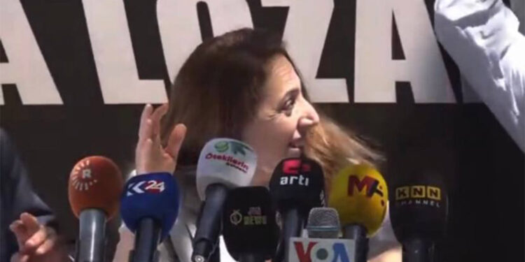 Saliha Aydeniz'in başına platform düştü