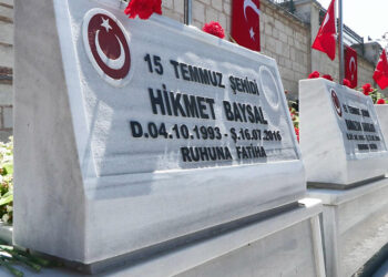 15 Temmuz Demokrasi Şehitliği'nde anma