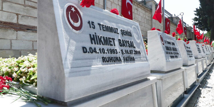 15 Temmuz Demokrasi Şehitliği'nde anma