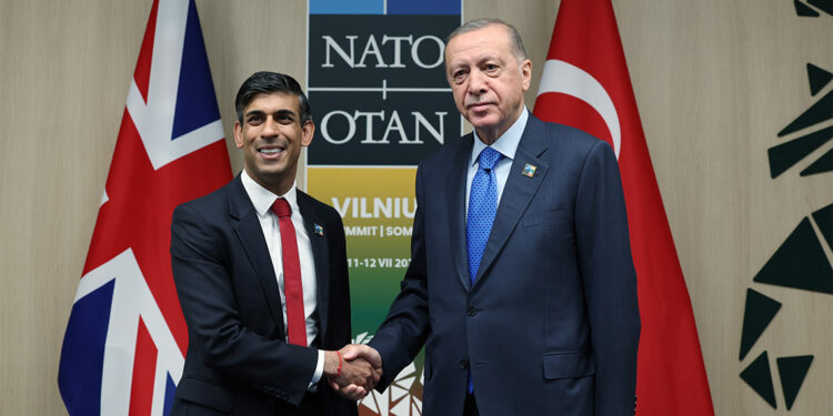 Erdoğan İngiltere Başbakanı Rishi Sunak ile görüştü