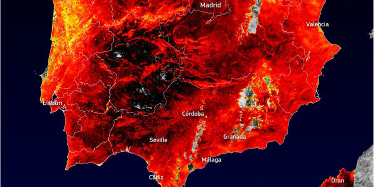 İspanya'da aşırı sıcak hava dalgası