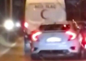 Otoyolda dehşet saçtı