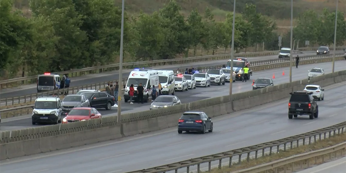 Pendik'te yarıştığı öne sürülen 2 otomobil kazaya neden oldu