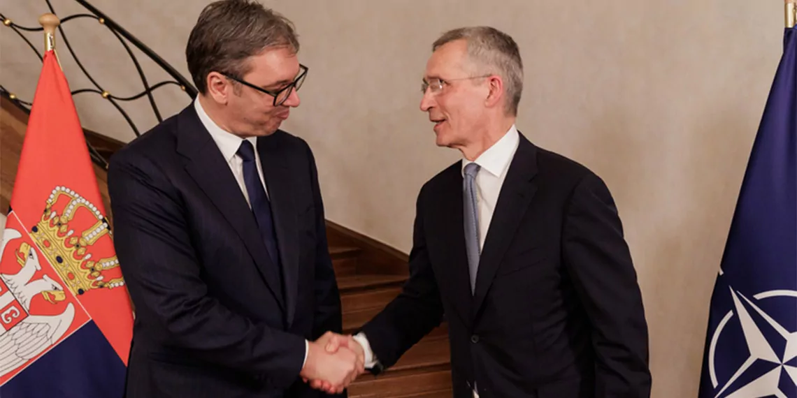 Jens stoltenberg, vucic ile kosova konusunu görüştü