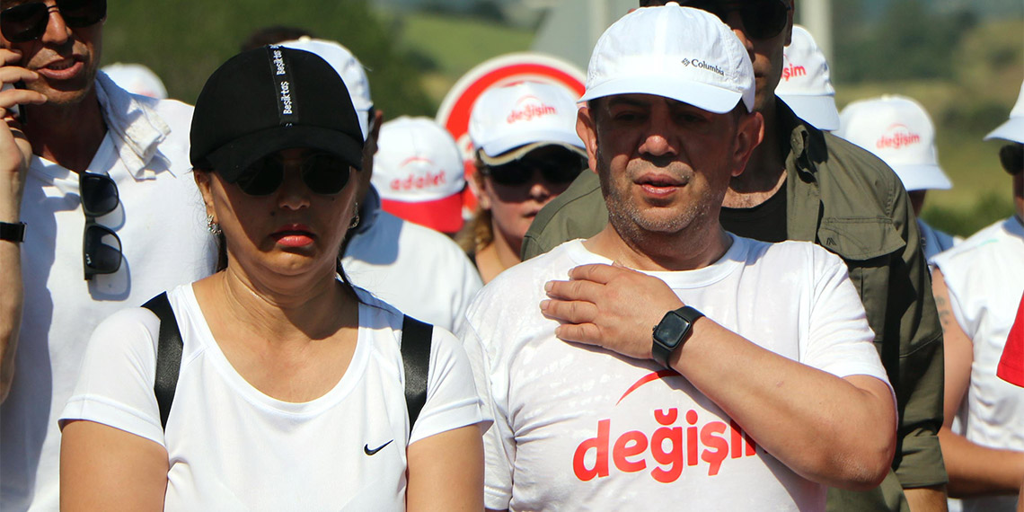 Değişim ve Adalet yürüyüşünde 3'üncü gün