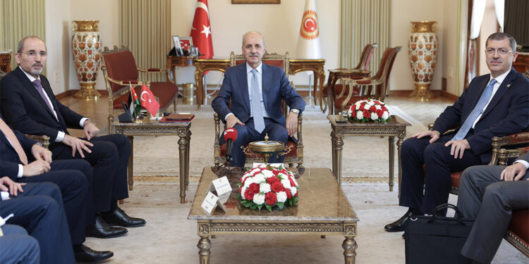 Numan Kurtulmuş Ürdün Başbakan Yardımcısını kabul etti